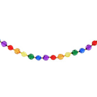 (57146) Christmas Multi Colored Jewel Garland, 72.00 Inch, Faceted Bead J9021