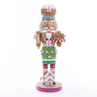 (57153) Christmas Gingerbread Nutcracker Candy Can, 16.00 Inch, Peppermint Candy Cane C5882