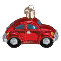 (57174) Old World Christmas Red Buggy, 2.00 Inch, Ornament Bug 46110