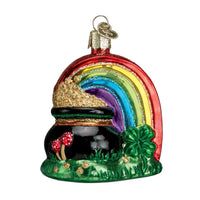 (57177) Old World Christmas Pot Of Gold, 3.25 Inch, Ornament Irish Rainbow 36036.