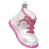 (57179) Old World Christmas Pink Baby Shoe, 2.25 Inch, Ornament Birth Baptism 32492