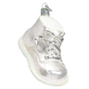 (57180) Old World Christmas White Baby Shoe, 2.25 Inch, Ornament Birth Baptism 32490