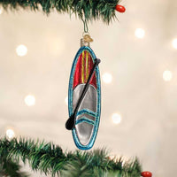 Old World Christmas Blue Stand Up Paddle Board - - SBKGifts.com