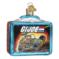 (57339) Old World Christmas G.I. Joe Lunchbox, 3.00 Inch, Ornament Military Soldier 44190