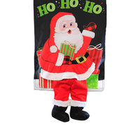 (57385) Home & Garden Jolly Santa Garden Kickin Flag, 18.00 Inch, Christmas Present 169350Mbl