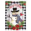 (57394) Home & Garden Country Plaid Snowman Garden, 18.00 Inch, Garden Merry Christmas Winter 14T10057