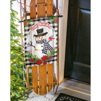 Home & Garden Country Plaid Snowman Garden - - SBKGifts.com