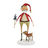 (57424) Lori Mitchell Santa Claus &  Baby Comet, 9.50 Inch, Tree Reindeer 22126