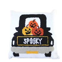 (57456) C & F Spooky Pumpkin Truck Pillow, 18.00 Inch, Halloween Jack O Lanterns C444323280