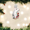 Old World Christmas Miniature White Christmas Mouse - - SBKGifts.com