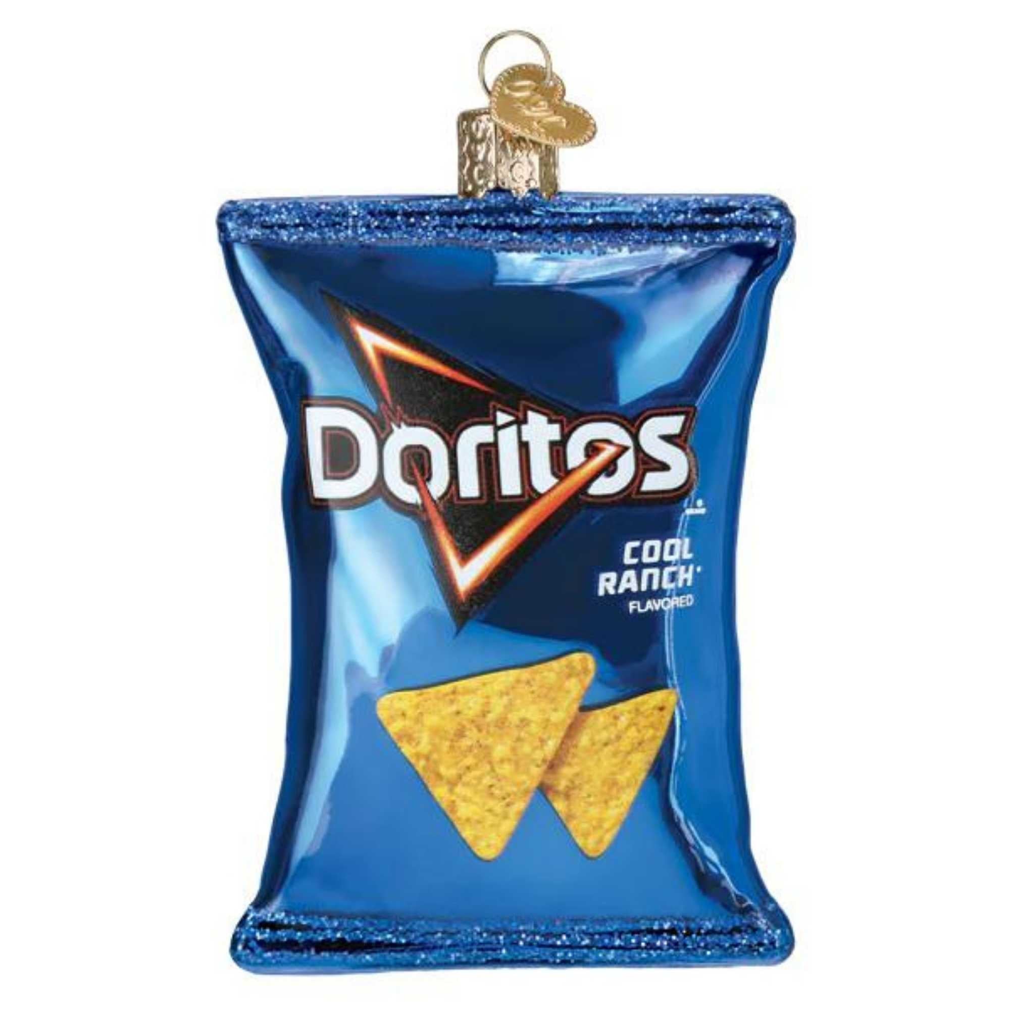 Old World Christmas 3.0 Inches Tall Cool Ranch Doritos Chip Bag Ornament  Snack Food Tortilla 32560 (57463)