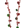 (57489) Kurt S. Adler Jingle Bell Garland, 72.00 Inch, Tree Wreath Decor D3774