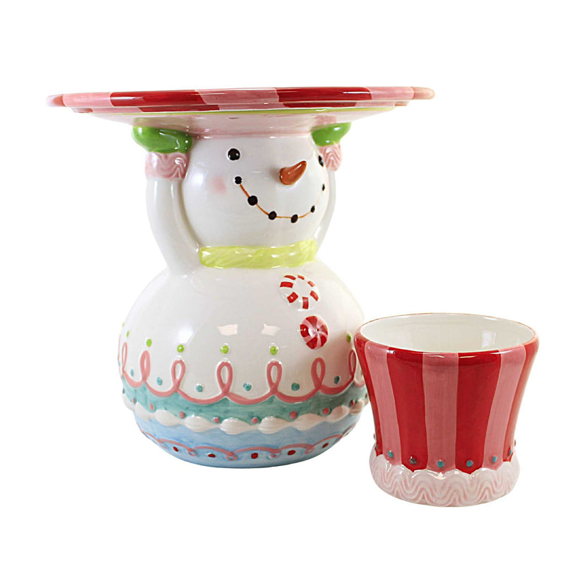 December Diamonds Sweet Treat Snowman Server S/2 - - SBKGifts.com