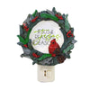 (57533) Christmas Wreath  Cardinal Nightlight, 5.00 Inch, Jesus Reason For Season 160286