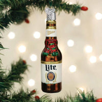 Old World Christmas Holiday Miller Lite Longneck - - SBKGifts.com