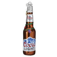 (57552) Old World Christmas Holiday Coors Light Longneck, 4.00 Inch, Ornament Beverage Beer Bottle 32561