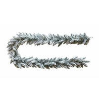 (57587) Christmas Flocked Snow Pine Garland 9', 108.00 Inch, Bendable Greenery P71090f