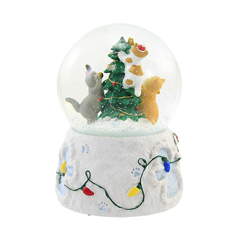 Roman Kitties On Tree Glitterdome - - SBKGifts.com