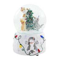 Roman Kitties On Tree Glitterdome - - SBKGifts.com