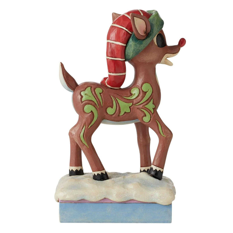 Jim Shore Rudolph In Long Hat - - SBKGifts.com