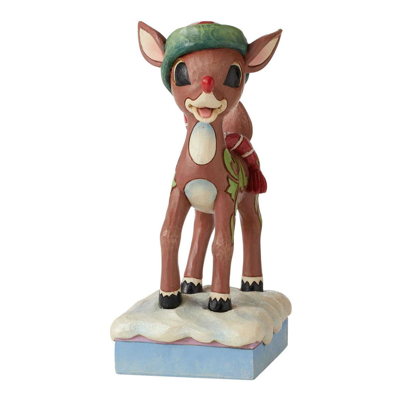 Jim Shore Rudolph In Long Hat - - SBKGifts.com