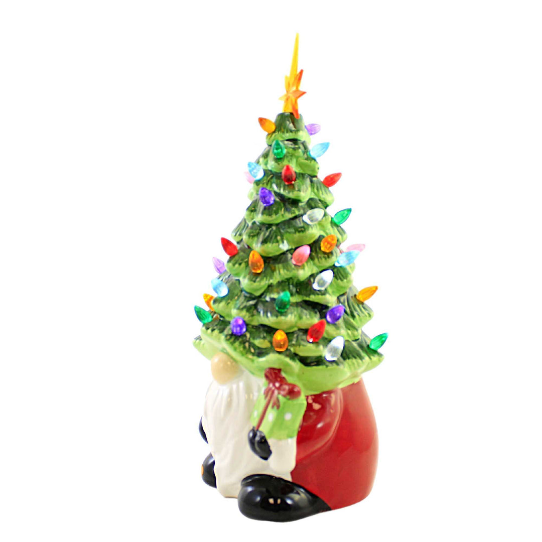 LED Ceramic Christmas Tree Gnome