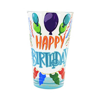 (57704) Lolita Glassware Happy Birthday Pint Glass, 5.75 Inch, Lolita Hand Painted 6011649