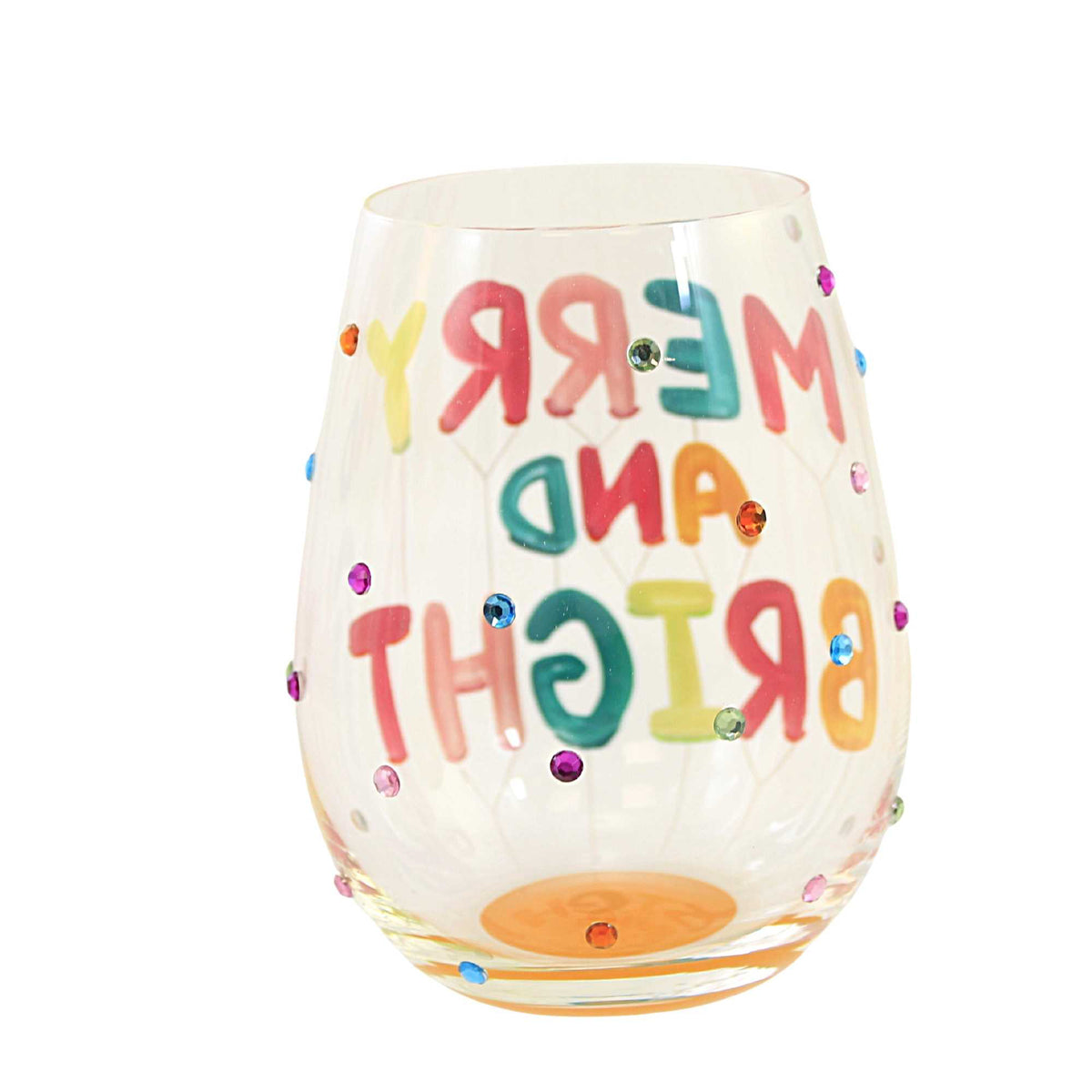 Lolita Glassware Merry & Bright Stemless Wine - - SBKGifts.com