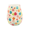 (57731) Lolita Glassware Goody Gumdrops Stemless Wine, 5.00 Inch, Lolita Hand Painted 6011256