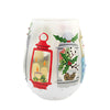 (57733) Lolita Glassware Festive Lanterns Stemless Wine, 5.00 Inch, Lolita Hand Painted 6011250