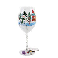 (57741) Lolita Glassware Special Delivery Wine Glass, 8.75 Inch, Lolita Hand Painted 6011249