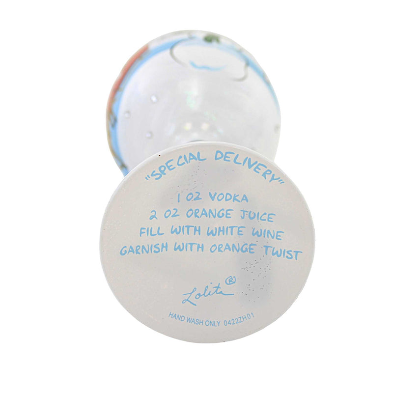 Lolita Glassware Special Delivery Wine Glass - - SBKGifts.com