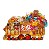 (57778) Huras Family Fancy Train Cl, 4.25 Inch, Prototype Christmas Ornament Hf506cl Proto