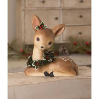 Christmas Sweet Fawn With Wreath - - SBKGifts.com