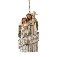 (57812) Jim Shore Joy To The World Ornament, 4.50 Inch, Holy Family Heartwood Creek 6007932