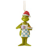 (57835) Jim Shore Grinch In Apron W/Cookies Cocoa, 5.25 Inch, Ornament Dr. Seuss 6010786