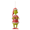 (57836) Jim Shore Grinch Holding Candy Cane Heart, 5.00 Inch, Ornament Dr Seuss 6010785