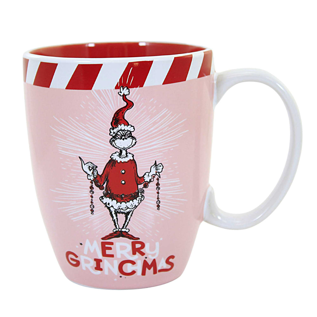 Large Grinch Mug with Red Handle | 32 oz