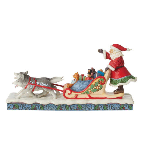 Jim Shore Merry Mushing - - SBKGifts.com