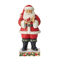 (57857) Jim Shore Touched By Wonder, 10.00 Inch, Santa With Cardinal 6010815