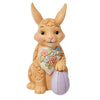 (57904) Jim Shore Easter Bunny W/ Floral Pattern, 3.50 Inch, Mini Heartwood Creek 6012440