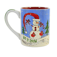 Tabletop Candycane Snowman Mug - - SBKGifts.com