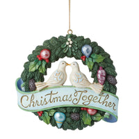 (58328) Jim Shore Christmas Together Wreath, 3.50 Inch, Ornament 6011676