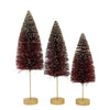 Christmas Ruby Glod Glow Bottle Brush - - SBKGifts.com