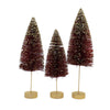 Christmas Ruby Glod Glow Bottle Brush - - SBKGifts.com