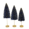 Christmas Sapphire Gold Glow Bottle Brush - - SBKGifts.com