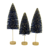 Christmas Sapphire Gold Glow Bottle Brush - - SBKGifts.com