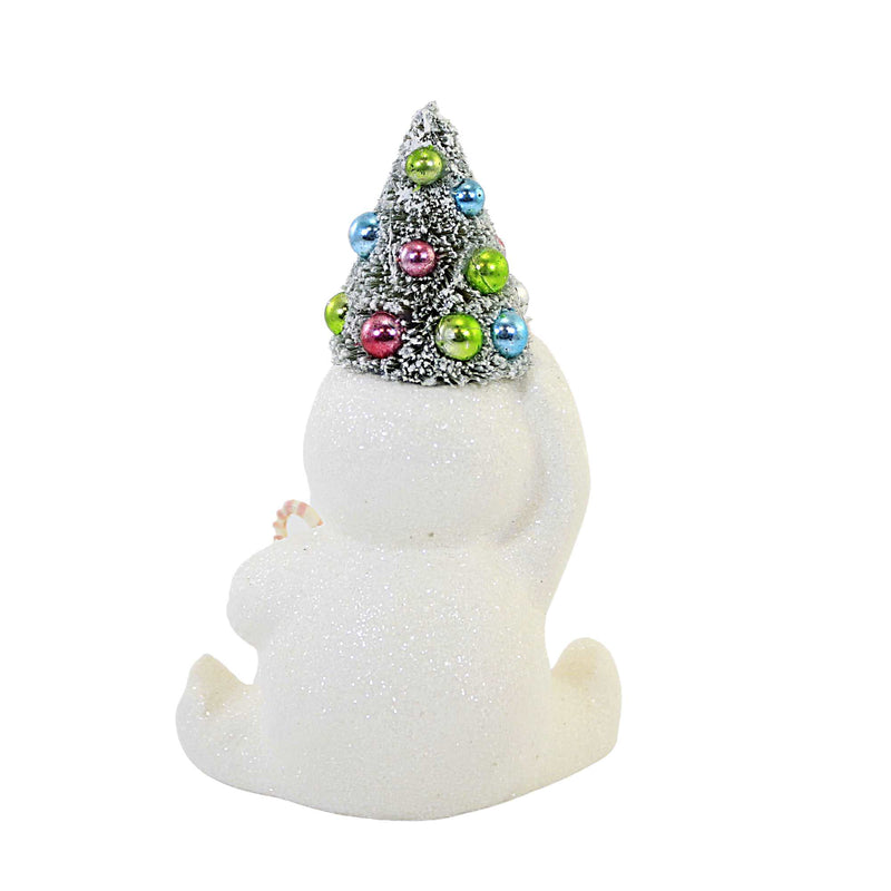 Christmas Pastel Candy Cane Snowman Tree - - SBKGifts.com