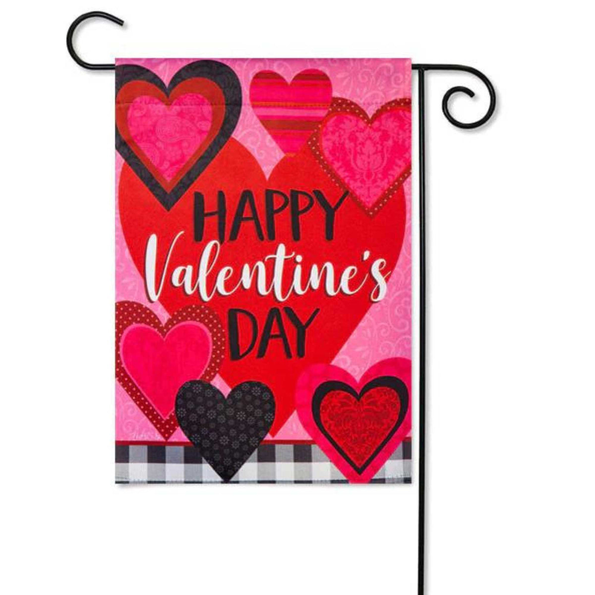 Home & Garden Valentines Hearts Garden Flag - - SBKGifts.com