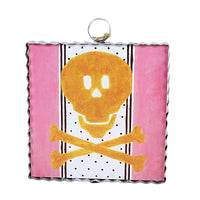 (58418) Halloween Skull & Crossbone Mini Gallery, 7.00 Inch, Roxanne Spradlin F22104